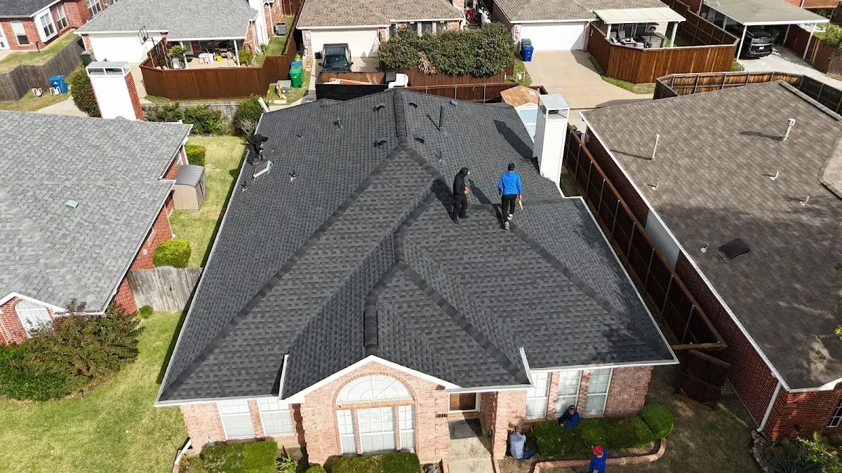 Commercial Roofing work in progress on a Byron property